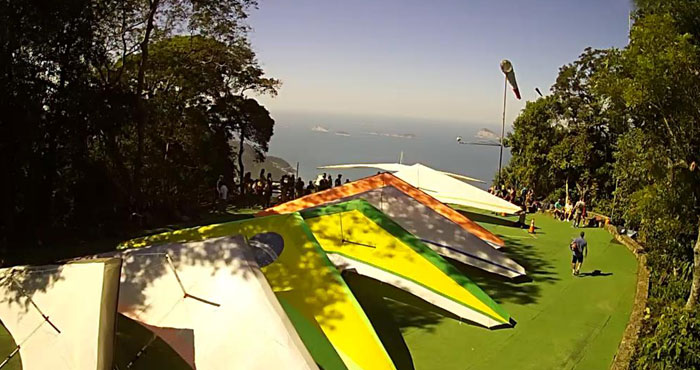 Rampa de voo livre da Pedra Bonita no Rio de Janeiro